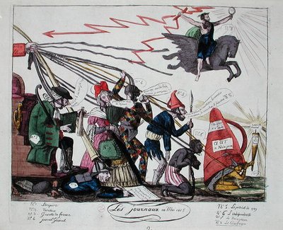 The Newspapers of May 1815 by French School