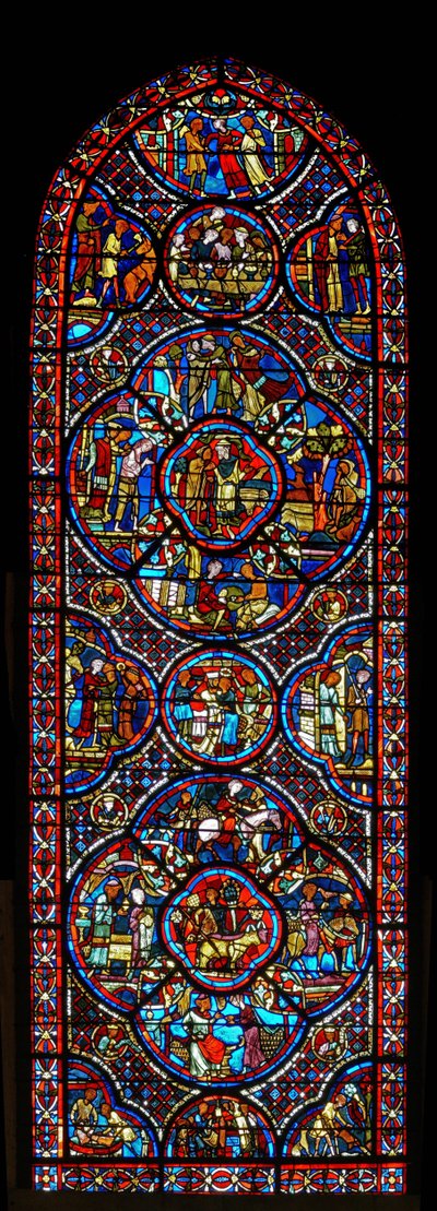 The Prodigal Son window by French School