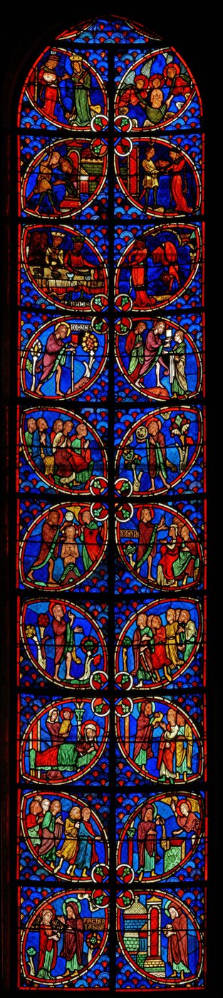 The St. John the Baptist window by French School