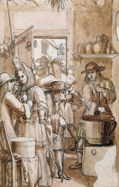 The Theriac Seller by French School