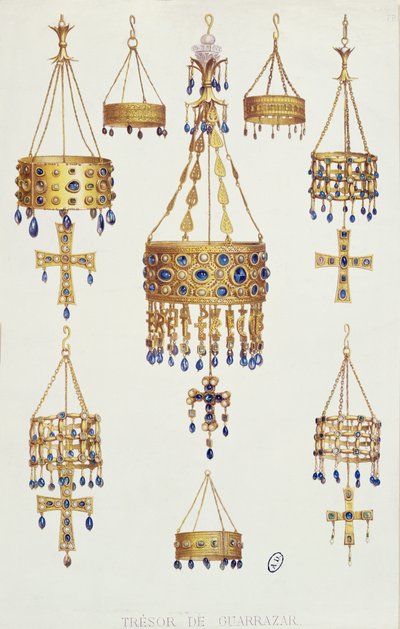The Treasure of Guarrazar by French School