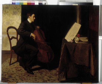 The Violincelist by French School