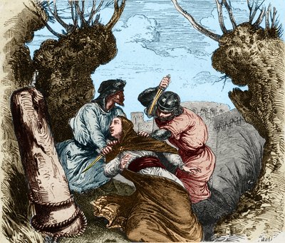 The assassination of Pierre de Castelnau by French School