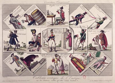 The different peoples of Europe, c.1810 by French School