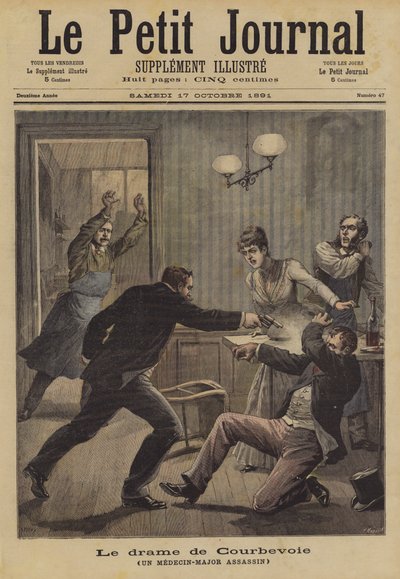 The Murder at Courbevoie by French School