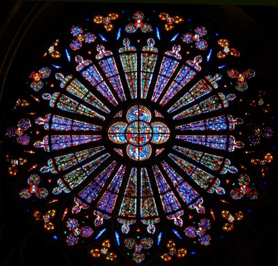 The north rose window by French School