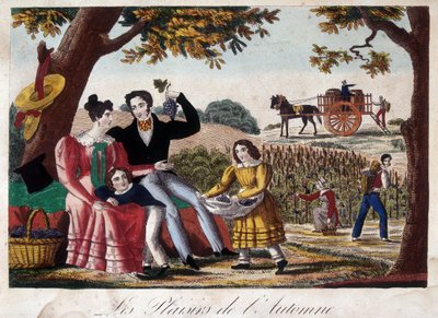The Pleasures of Autumn: The Harvest by French School