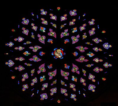 The rose window by French School