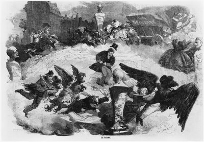 The term, c.1860 by French School