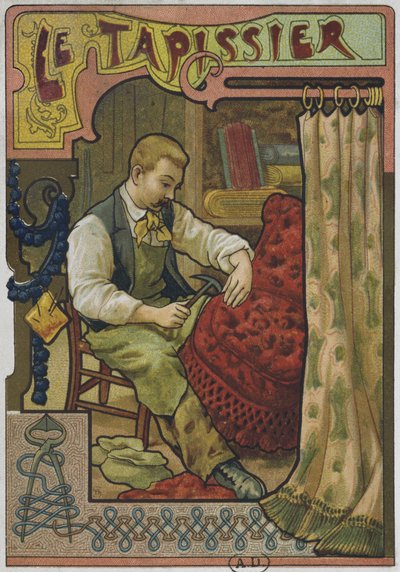 The upholsterer by French School