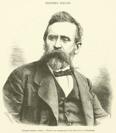 Theophile Schuler, Artist (engraving) by French School