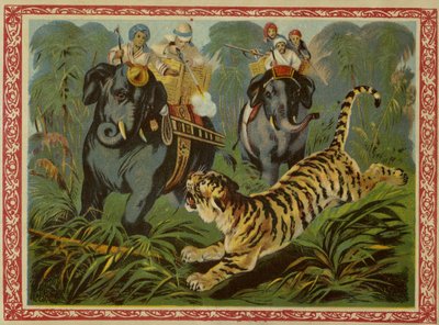 Tiger hunt by French School