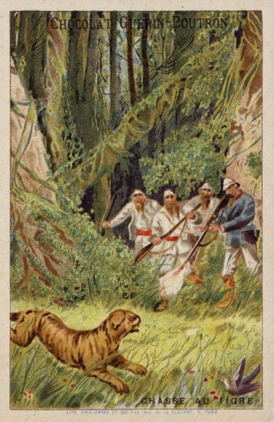 Tiger Hunting by French School