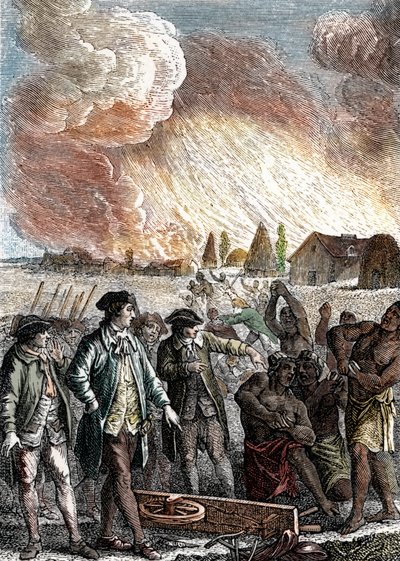 Treat of the Negroes, Slavery by French School