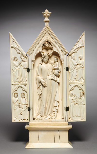 Triptych: The Life of the Virgin by French School
