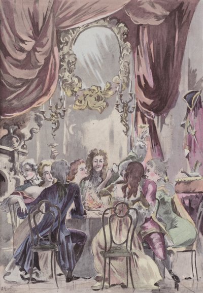 A Supper of the Regent at the Palais-Royal by French School