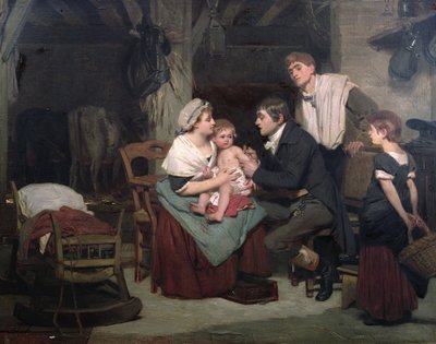 Vaccination against smallpox, c.1800 by French School
