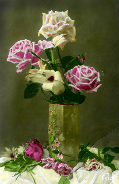 Vase of Roses by French School