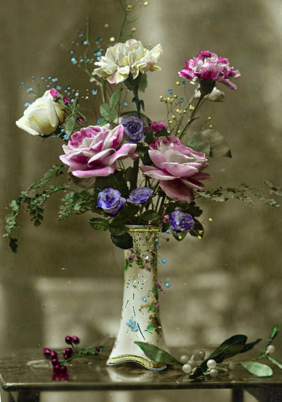 Vase of Flowers by French School