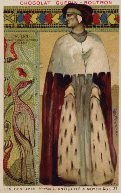 Venetian Costume, 9th Century by French School