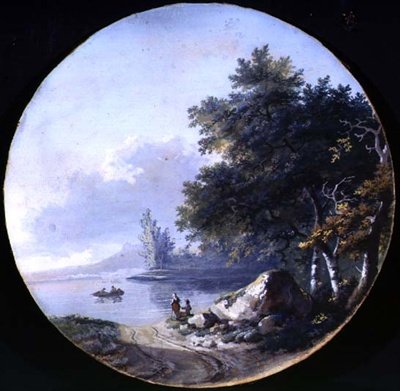 View of a Lake by French School