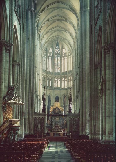 View of the choir by French School