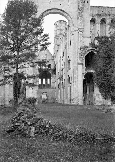 View of the church interior by French School
