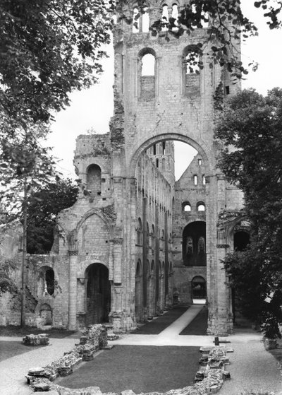 View of the church interior by French School