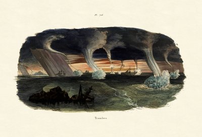 Waterspouts by French School