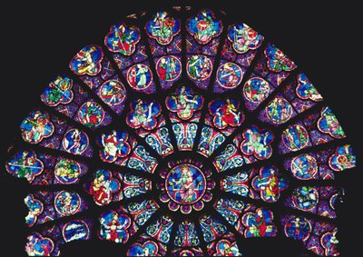 West rose window by French School