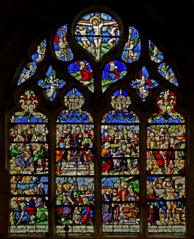 Window Depicting Passion Scenes by French School