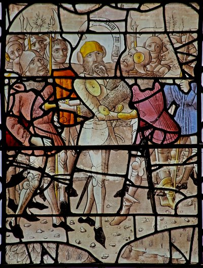 Window s2 depicting Joab murders Amasa by French School