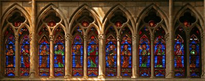 Window 103 depicting the Twelve Apostles by French School