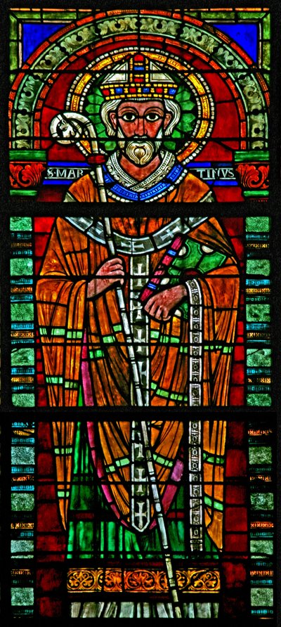 Window w109 depicting St Martin by French School