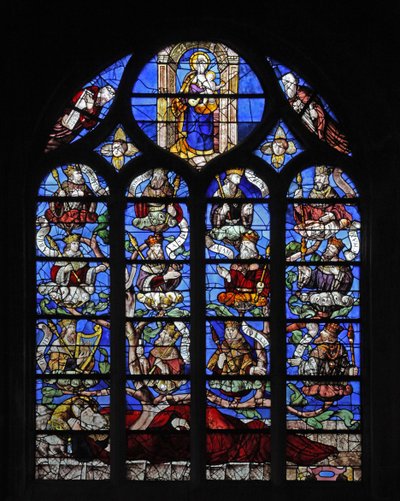 Window depicting the Tree of Jesse by French School