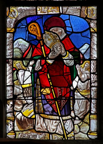 Window depicting St Denis by French School