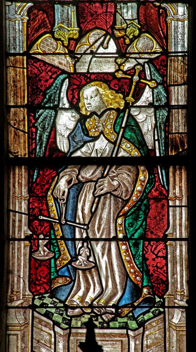 Window w15 depicting St Michael by French School