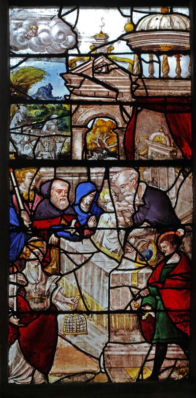 Window depicting the Presentation by French School