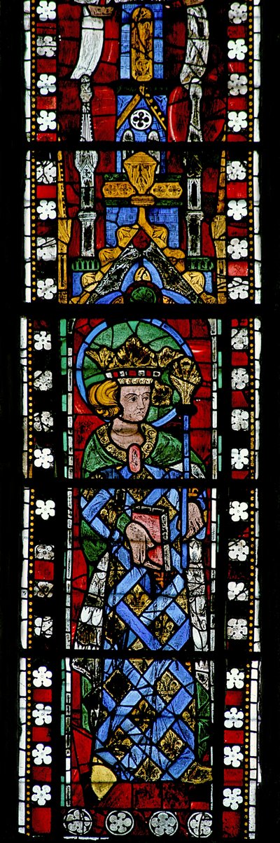 Window depicting St Louis by French School