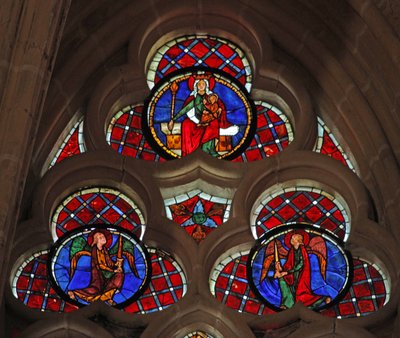 Window depicting the Virgin and Child by French School
