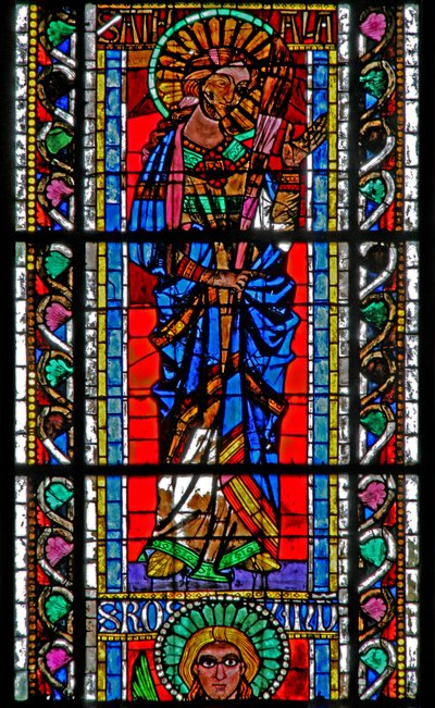 Window w202 depicting St Attale by French School