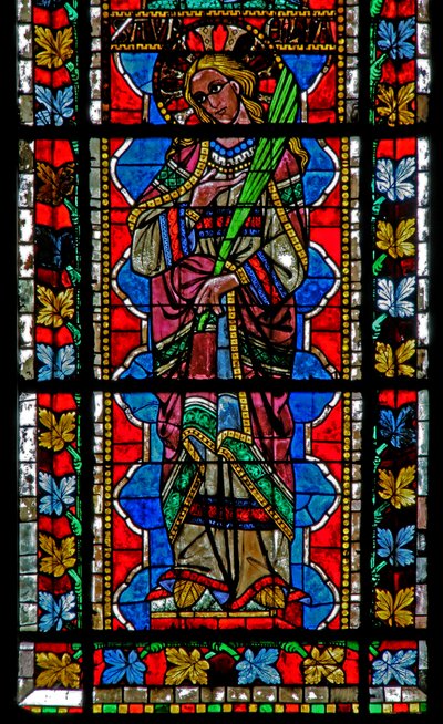 Window w202 depicting St Aureila by French School