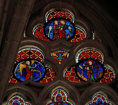 Window depicting the Annunciation by French School