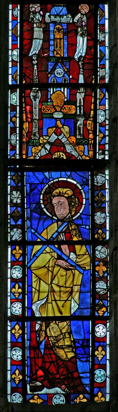 Window depicting an Apostle by French School