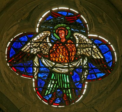 Window 24 depicting a seraphim by French School