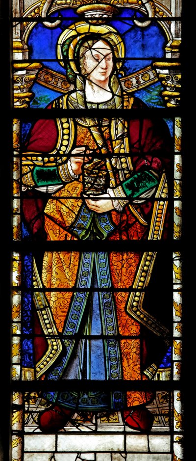 Window depicting St Mary Magdalene by French School