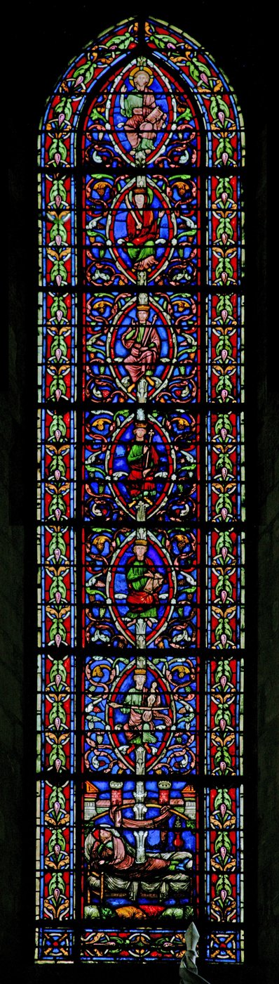 Window depicting the Tree of Jesse by French School