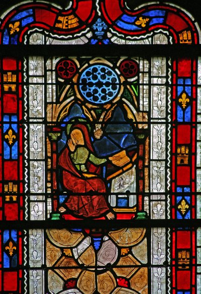 Window depicting St John by French School