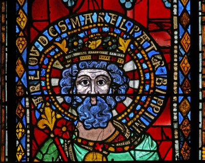 Window depicting Charles Martel by French School