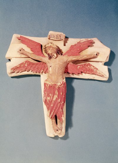 Winged Christ on the Cross by French School